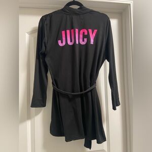 Juicy Couture Black Robe with Pink Accents